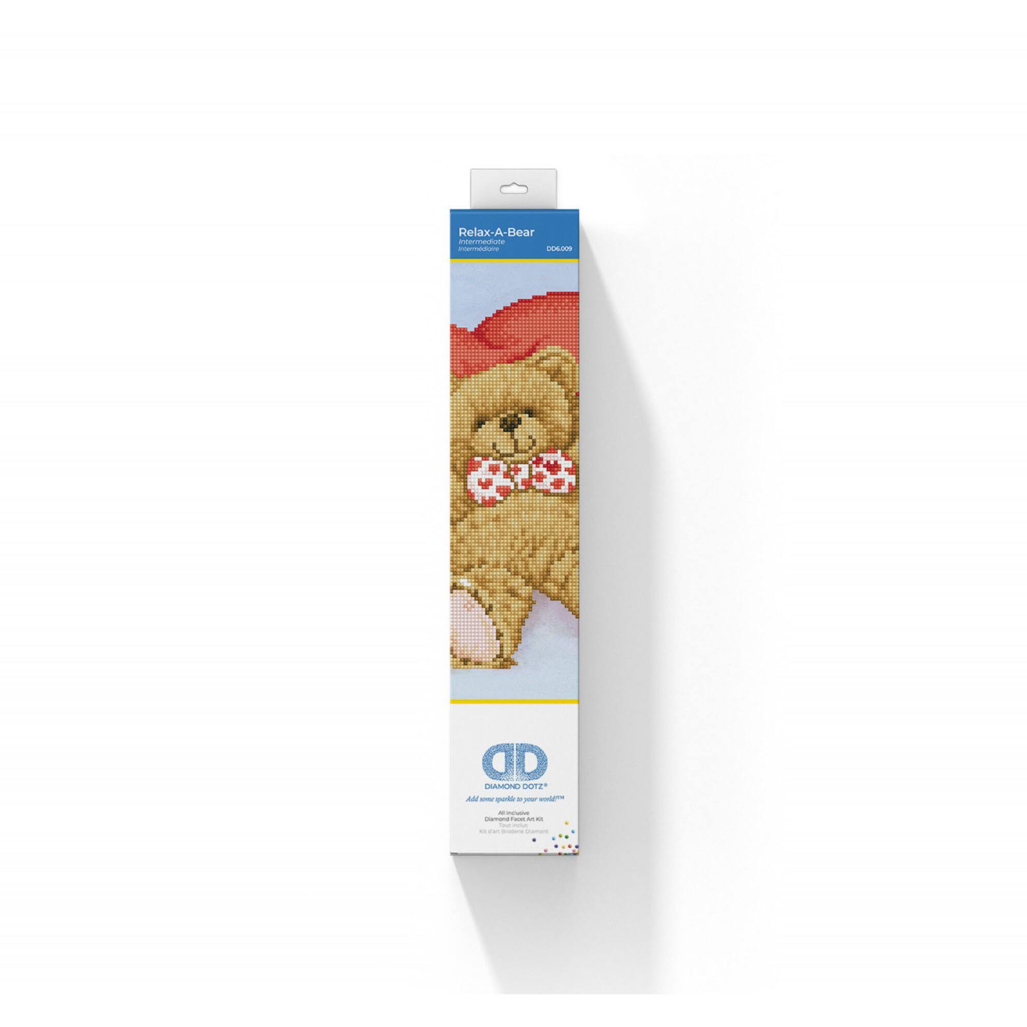 Diamond Dotz® Intermediate Relax-A-Bear Diamond Painting Kit